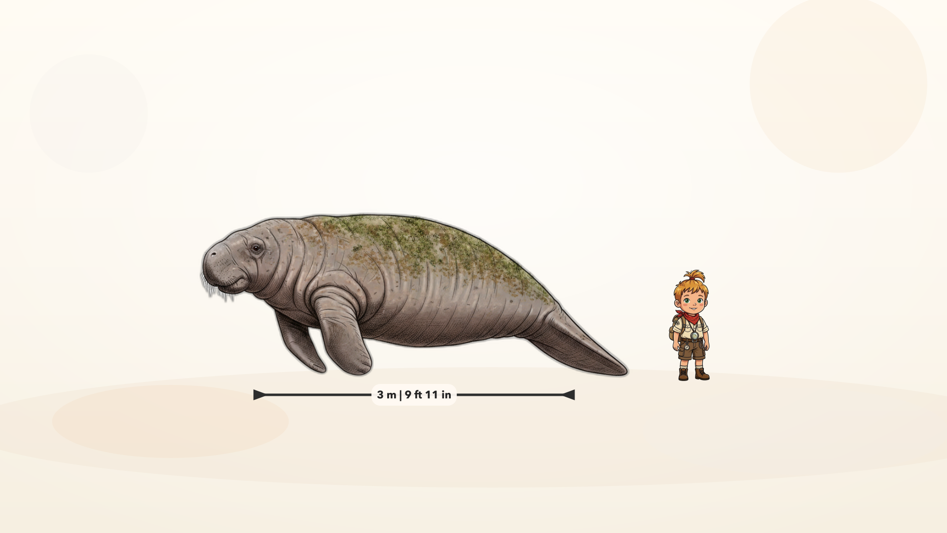 West Indian manatee size comparison — how big is a manatee?