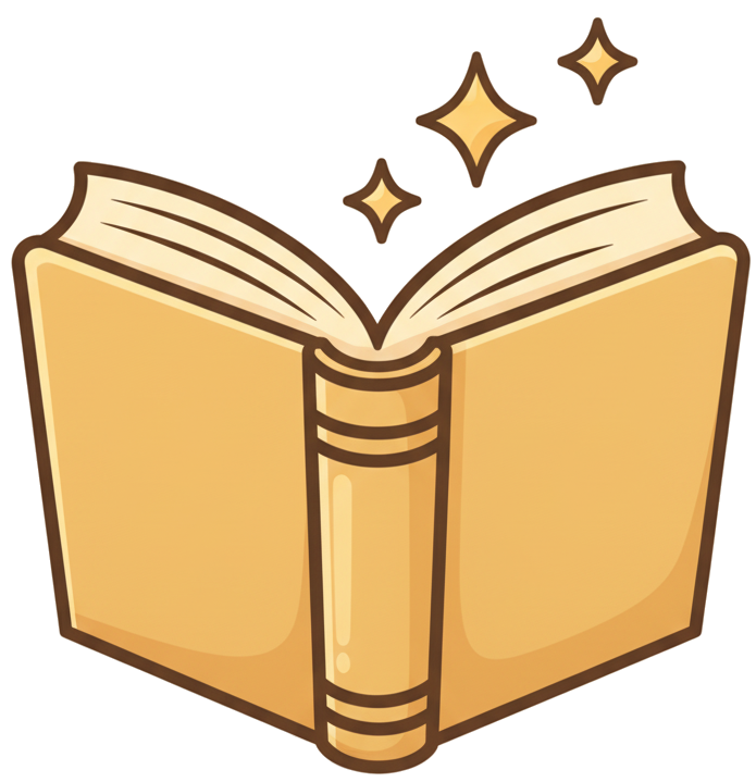Fun Facts — open book with sparkles