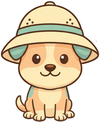 Little Explorer pup mascot for ages 2 to 4